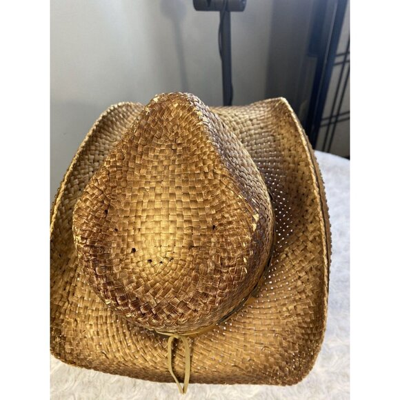 Shyanne Straw Hat Western Country Girl OS Wear It. Mean It. Concert Ready - Picture 5 of 12
